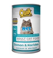 Quik Kedi 415 gr Somon-Karides Konserve Skt:08/2028