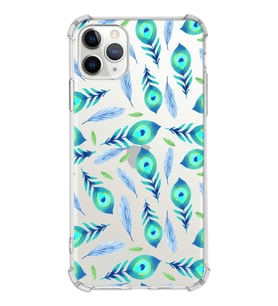 PrintiFy Apple iPhone 11 Pro Max Uyumlu Nazar Boncuğu 3 Baskılı Şeffaf Köşe Korumalı Antişok Kılıf