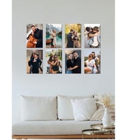 Kişiye Özel 8 Fotoğraflı Dikdörtgen Mdf Tablo