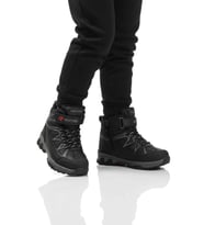Ayakmod Siyah Polarlı Kaymaz Çocuk Outdoor Bot 2301 F