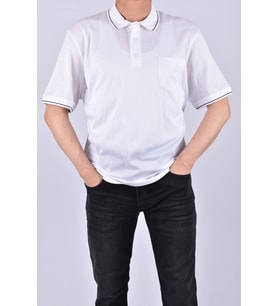 T154327-06 SİLMEN SAND POLO YAKA T-SHIRT (Beyaz)