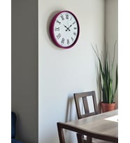 36 Cm Pembe Roma Rakamlı Duvar Saati (Standart)