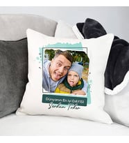 Kişiye Özel En İyi Dayı Fotoğraflı Yastık