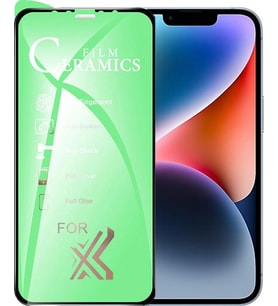 Apple Uyumlu   iPhone 14 Ekran Koruyucu 9D Seramik Nano Tam Kaplayan Kavisli