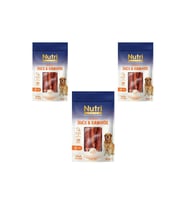 Nutri Canin Rawhide Ördek Eti Sarılı Kemik Köpek Ödülü 80 gr x 3 Adet et
