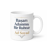 İsme Özel Unvan Yazılı Baskılı Kupa Bardak Kişiye Özel Hediye