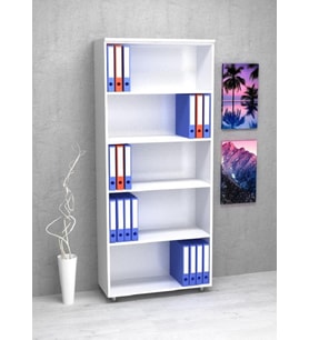 KOBİÇ Dosya Dolabı Açık Raflı 80x35x185 Cm (BEYAZ)