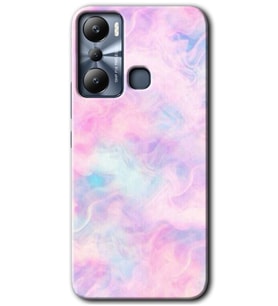 İnfinix Hot 20i Kılıf HD Desen Baskılı Kılıf - Pembe-Duman