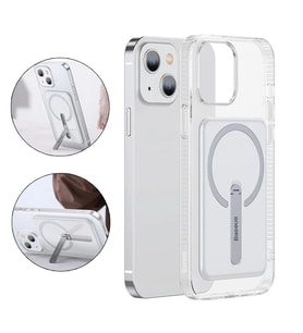 Baseus iPhone 13 6.1inç Manyetik Magsafe Standlı Silikon Kılıf-(5775) - SSSSSS9090-4022