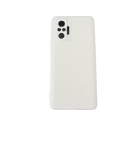 Redmi Note 10 Pro ile Uyumlu Cappy Silikon Kılıf Beyaz