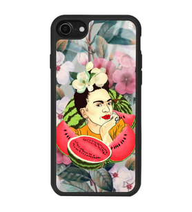 iPhone 7 Frida Kahlo Tasarımlı Glossy Telefon Kılıfı