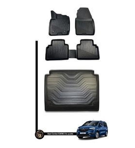 Opel Combo E 2019-2024 3D Havuzlu Paspas + Bagaj Havuzu İkili SET