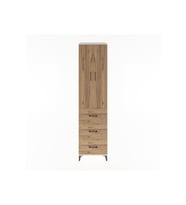 Hyperion Dolap 4 Raflı 3 Çekmeceli 2 Kapaklı 60x44x243 Aytaşı-Çam