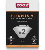 Cook Premium Filtre Kahve Kağıdı (Ebat 2) 80 Adet