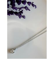 Taş Charmlı Silver Renk Çelik Kolye Sevgili Takı Koleksiyonu