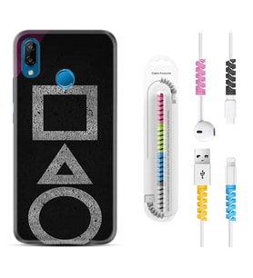 Huawei P20 Lite Mate 10 20 Lite Pro P40 Lite KılıfKablo Koruma Spiral Silikon Game Begin 1799