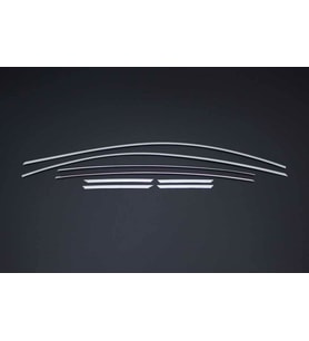 OPEL ASTRA K HB UYUMLU CAM ÜST ÇITASI 8 PARÇA 2015-2021 PASLANMAZ KROM