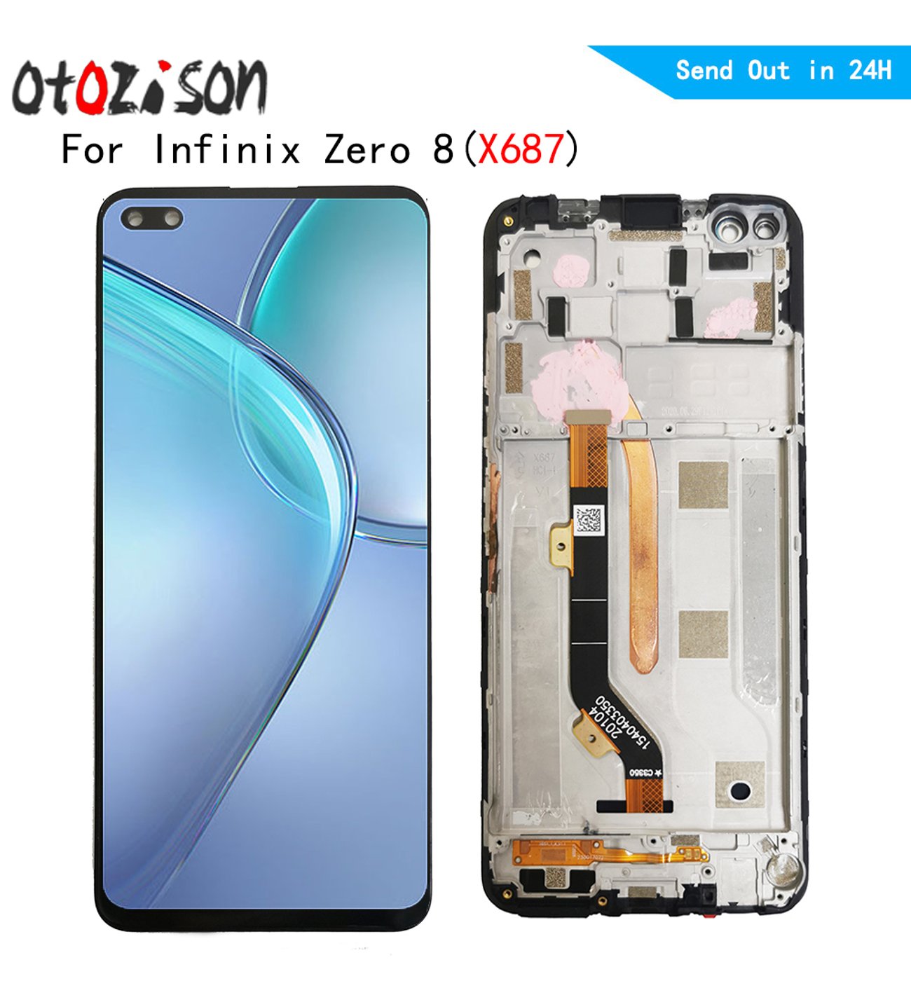 infinix Zero 8 LCD EKRAN X867 Çıtalı