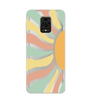 Redmi Note 9 Pro/Note 9S Uyumlu Güneş Desenli Şeffaf Telefon Kılıfı