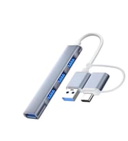 ALLY A-806 4in1 Type-C + USB Girişli USB 3.0 Çoğaltıcı Hub Adaptör Çevirici-( - SSSSSS7668-7