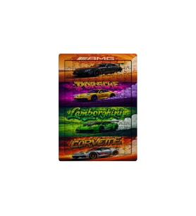Ghostbastır Design Spor Arabalar 99 Parça Ayaklı Puzzle – Dekoratif Çocuk Yapbozu 044