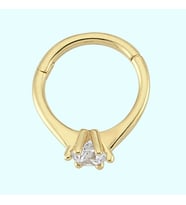 Altın Halka Piercing Tektaş 14 Ayar 