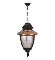 AVONNI BFE-68055-BSY Kahverengi/Siyah Boyalı Dış Mekan Aydınlatma E27 Aluminyum Polikarbon Cam 25cm