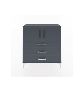 Arges Şifonyer 2 Raflı 3 Çekmeceli 2 Kapaklı 88x30x96 Antrasit-Antrasit