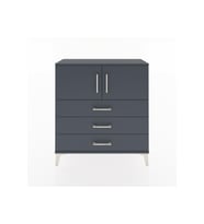 Arges Şifonyer 2 Raflı 3 Çekmeceli 2 Kapaklı 88x30x96 Antrasit-Antrasit
