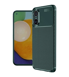 Realme 12 Lite Kılıf Auto Focus Karbon Kapak - Koyu Yeşil