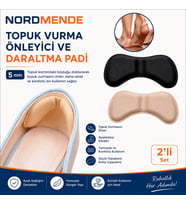 5 mm Topuk Vurma Önleyici Ayakkabı Daraltma Pedi 2'li Set
