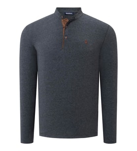 V4009 DEWBERRY ERKEK SWEATSHIRT-DÜZ ANTRASİT