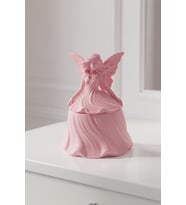 MYCRAFT3D Peri Figürlü Takı Kutusu Dekoratif Mücevher Organizer Kapaklı Masaüstü Aksesuar