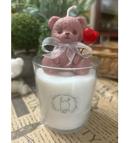 Ayıcıklı bardak mum