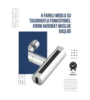 4 Modlu Musluk Başlığı Şelale Yağmur Sprey Köpük Akışı