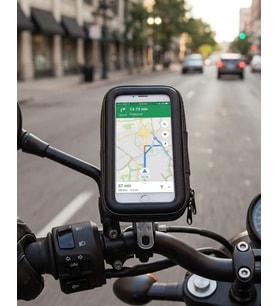 Su Geçirmez Motosiklet Bisiklet Telefon Tutucu 360 Derece Döner Gidon Telefon Standı