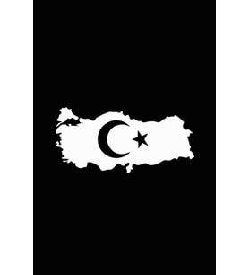 Türkiye Haritası Sticker 25*12 Cm