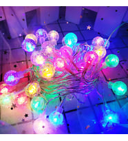 CRYSTAL LED LİGHT BALL YILBAŞI AĞACI IŞIĞI RENKLİ NOEL IŞIĞI RENKLİ KRİSTAL TOP LED IŞIK 220 V FİŞLİ