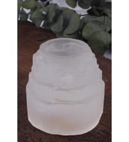 Selenit Taşı Doğal Taş Mumluk - KT0437