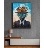 Koç stüdyo Modern tasarım kanvas tablo 50x70 (Çok Renkli)