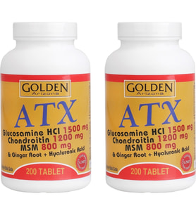 GOLDEN ARİZONA ATX Glucosamine Chondroitin Msm 2 KUTU 400 TABLET (Renksiz)