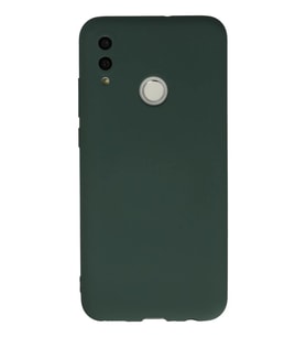 P Smart 2019 Kılıf Nano içi Kadife Silikon - Koyu Yeşil