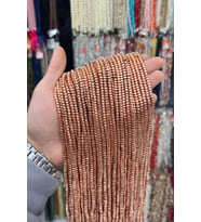 Hematit Taşı Rondela Kesim Parlak Roz 4x2mm Doğal Taş Dizi