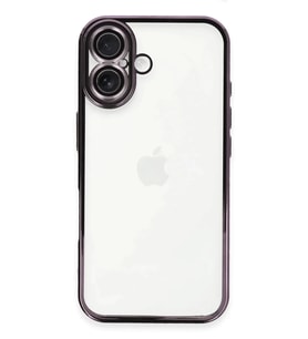 Newface Apple iPhone 16 Plus Kılıf Razer Lensli Silikon - Mor