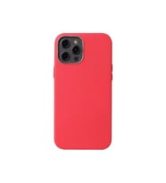 Apple iPhone 12 Pro Max Uyumlu Kılıf Zore Leathersafe Wireless Kapak (Kırmızı)