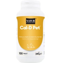 Natur Kalsiyum  Kedi ve Köpek Kalsiyum, Fosfor ve Vitamin D3 100 Tablet