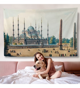 Sultan Ahmet Cami Osmanlı Dönemi Duvar Örtüsü-7032