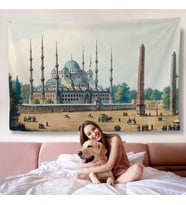 Sultan Ahmet Cami Osmanlı Dönemi Duvar Örtüsü-7032