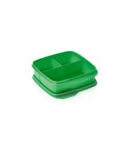 Tupperware Bölmeli Beslenme Kutusu Kare 550ml Doğa Yeşil