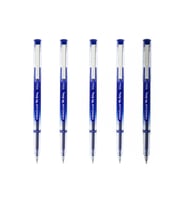 My King İğne Uçlu Metal Klipsli Jel Tükenmez Kalem 0.5 Mm Mavi - 5 Adet